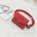 Mini Portable Waterproof Coin Purse Beg Sling Pink Comel Untuk Kanak -kanak Kanak -kanak Prasekolah